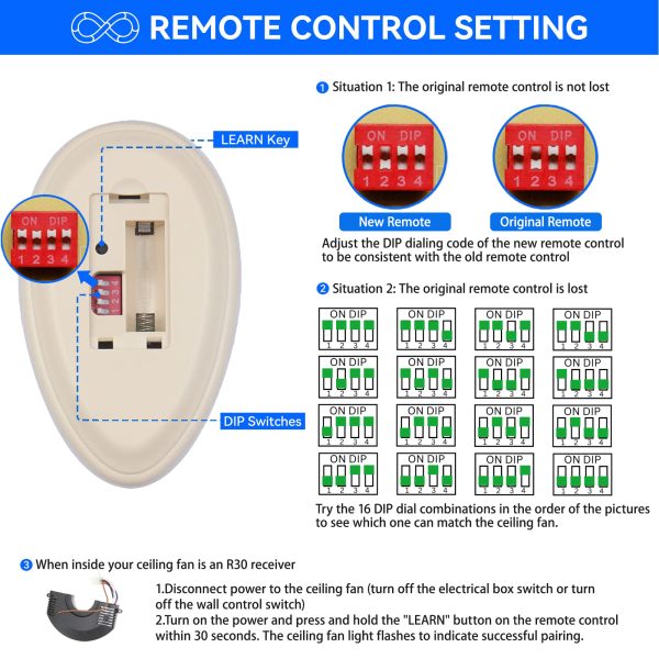 80R Ceiling Fan Remote For 35T
