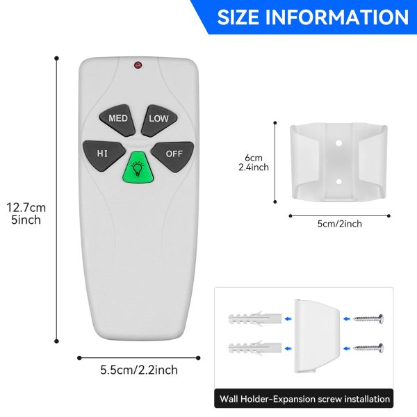 80R Ceiling Fan Remote for 53T