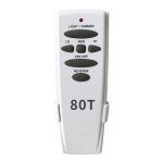 80R Ceiling Fan Remote for HD6R